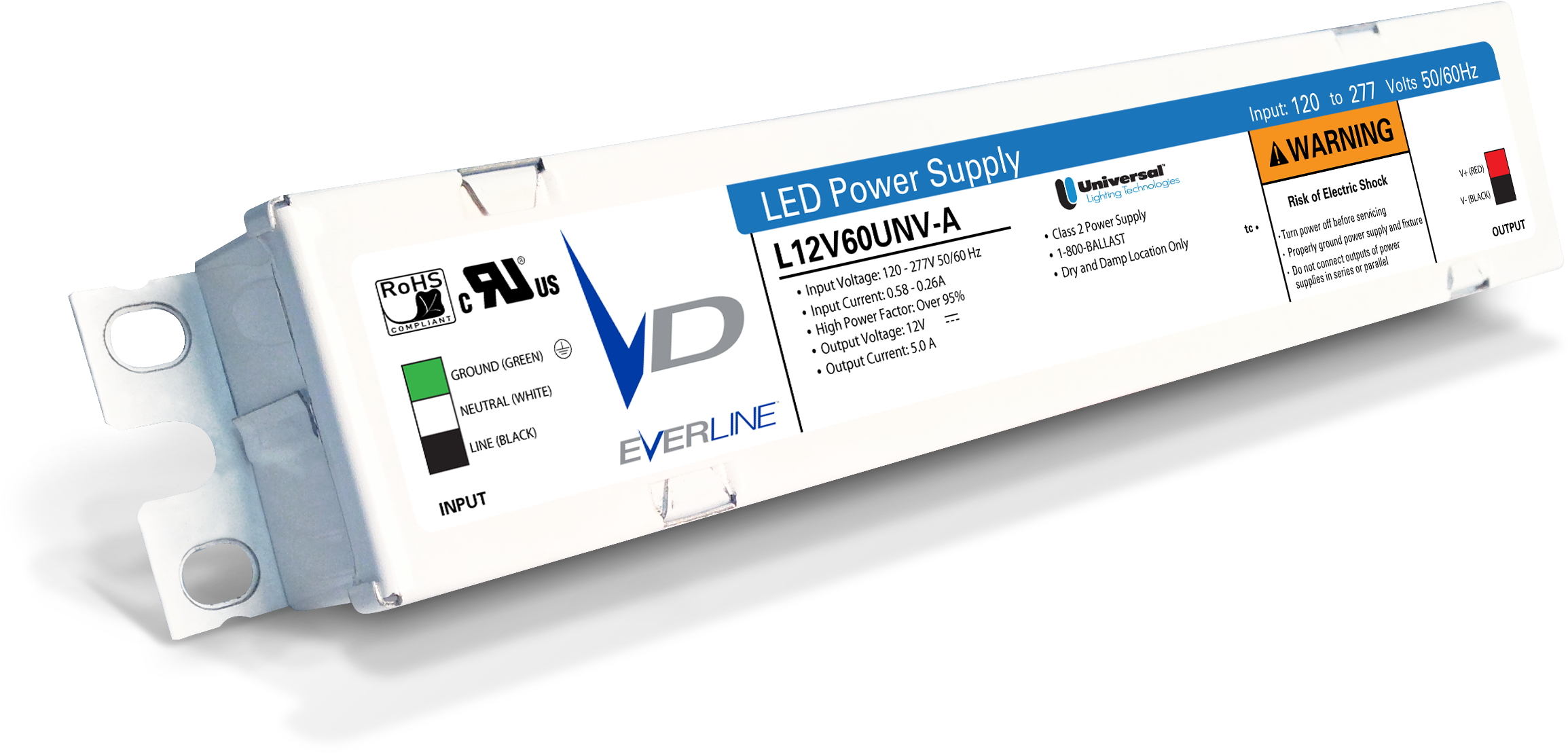 Bn Everline L12v60unv-a - Cru Us (2463x1174), Png Download