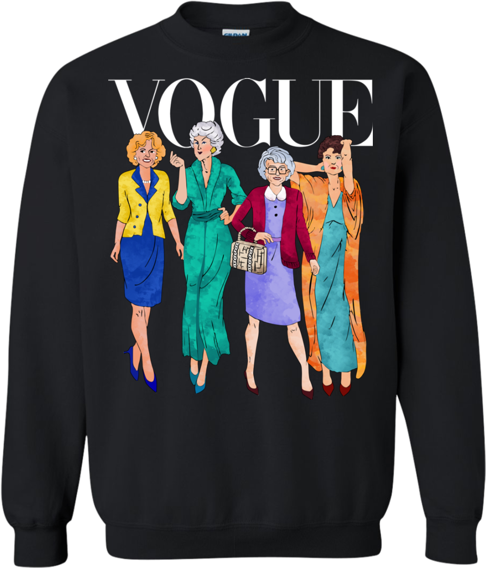 The Golden Girls Vogue Sweatshirt - Vogue (1155x1155), Png Download