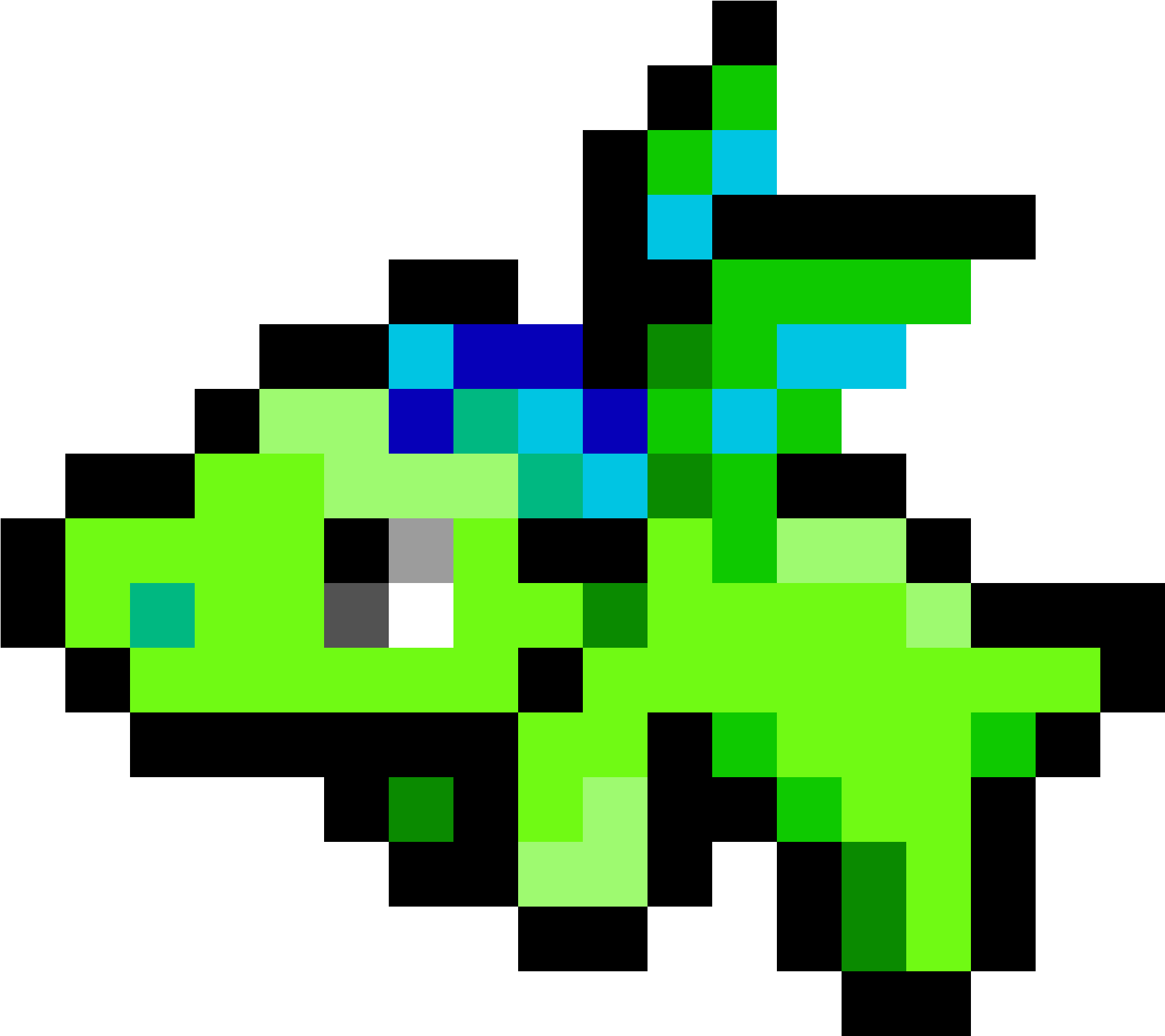 Baby Dragon - Baby Dragon Pixel Art (2000x1800), Png Download