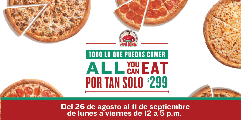 Papa John's Rd On Twitter - Papa Johns (1029x687), Png Download