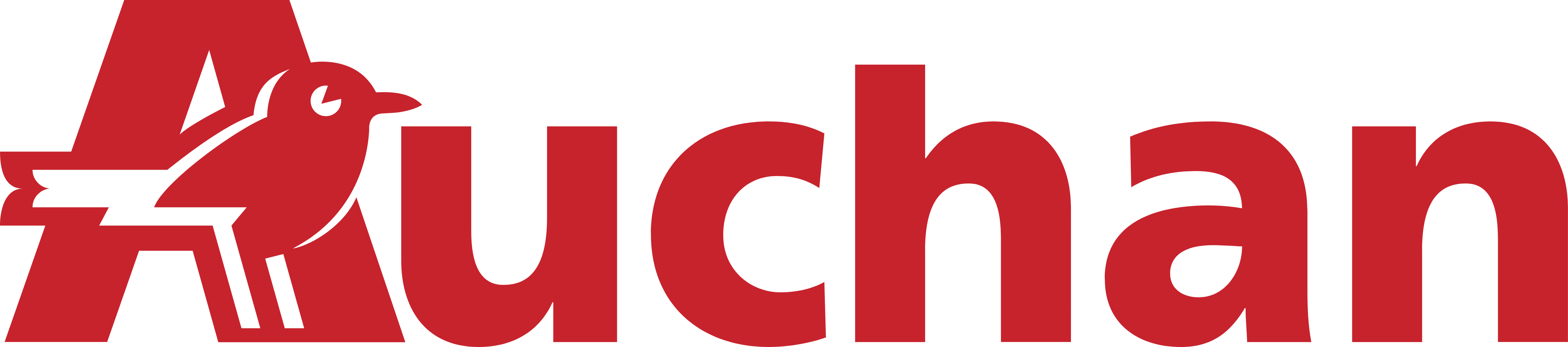 Auchan Logo Black (5000x1106), Png Download