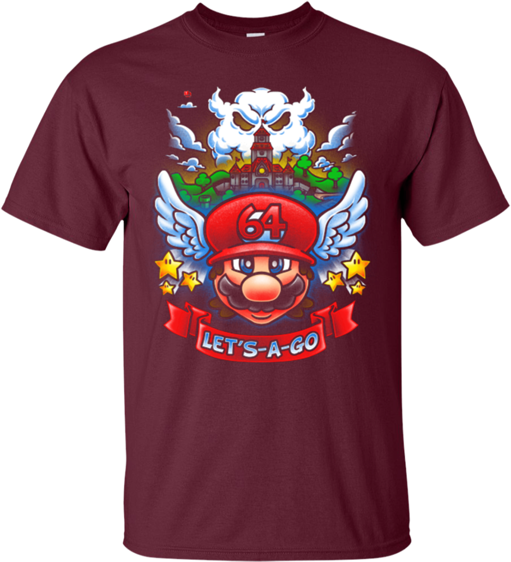 Mario 64 Tribute T-shirt - Redhead T Shirts (1155x1155), Png Download