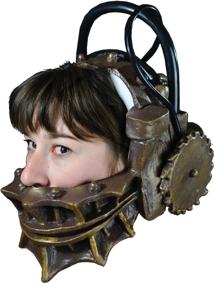 Saw ﾖ Reverse Bear Trap - Trick Or Treat Studios Saw Reverse Bear Trap Mask (436x639), Png Download