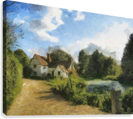 Suffolk Landscape John Constable Canvas Print - John Constable (429x386), Png Download