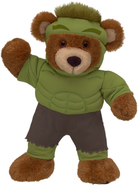 Avengers Costumes At Build A Bear $27 - Oso De Peluche Rudo (400x400), Png Download