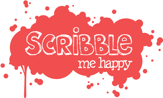 Scribble Me Happy - Jpeg (568x408), Png Download