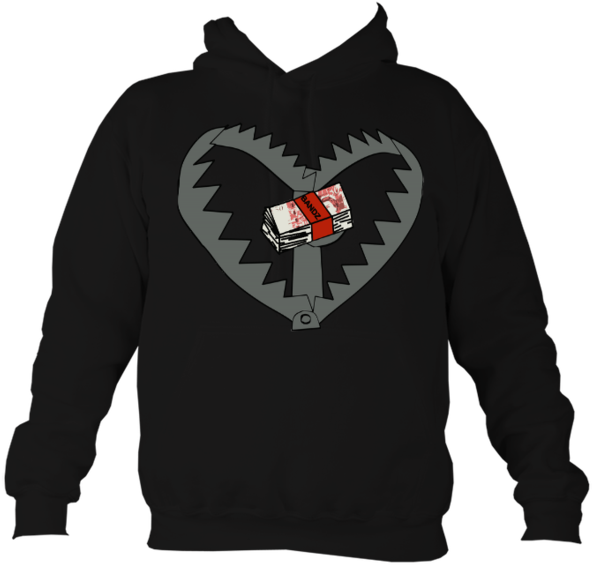 Bear Trap Hoodie - Hoodie (600x596), Png Download