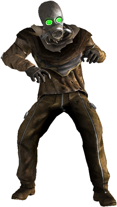 Ghost Trappers Can Be Identified By Their Large Size - Fallout New Vegas Ghost Person (422x700), Png Download