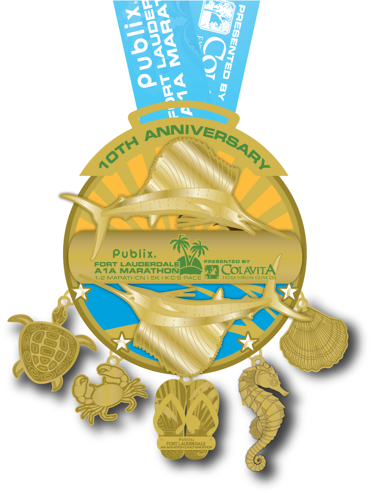 Our 2018 Fort Lauderdale A1a Marathon & Half Marathon - Florida State Road A1a (765x990), Png Download