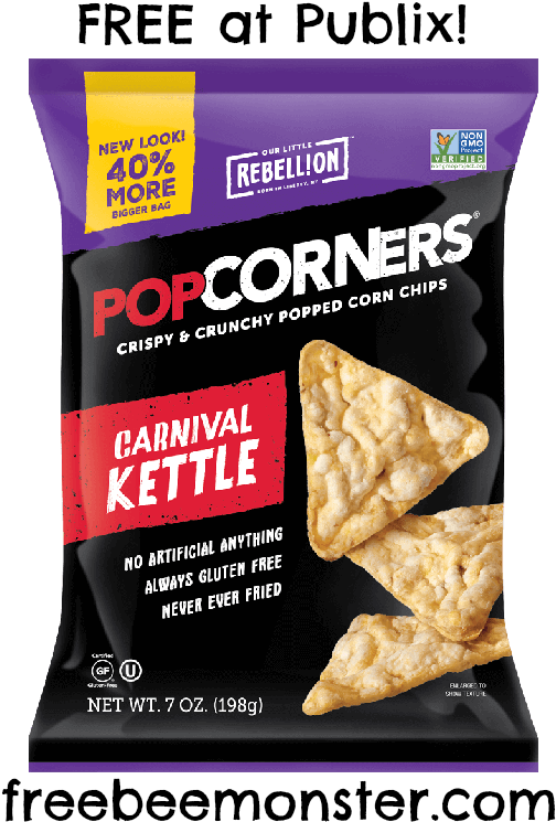 Use One Bogo Popcorners Product Publix Digital Store - Popcorners Sweet Heat Chili (524x770), Png Download