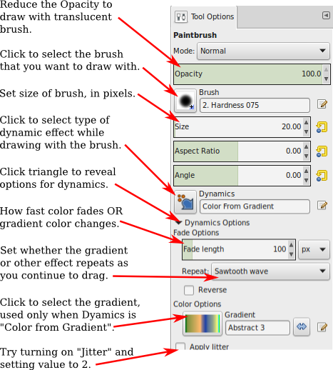 You'll Notice That Gimp Does Not Have Tools For Drawing - Gimp Tools And Their Uses (467x518), Png Download