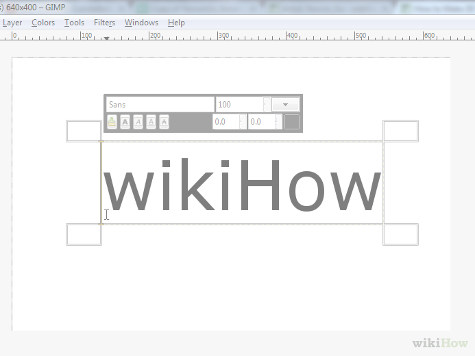 Image Titled Make 3d Text Using Gimp Step 2 - How-to (693x520), Png Download