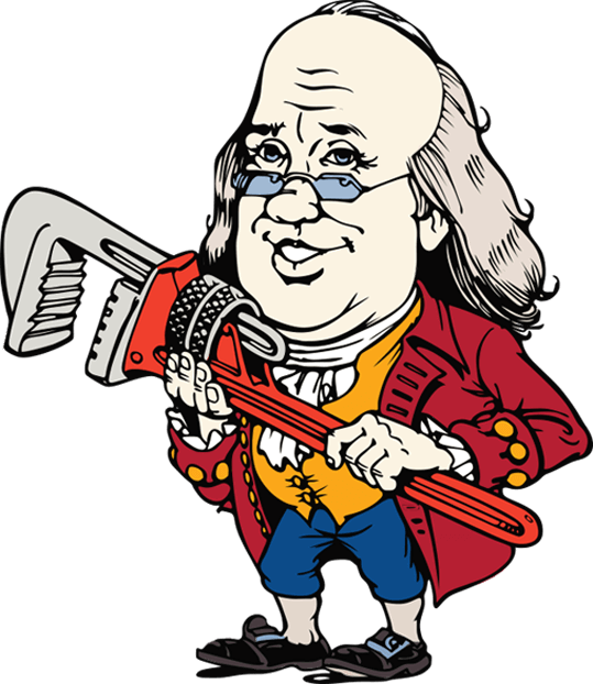 Benjamin Franklin Clipart At Getdrawings - Benjamin Franklin Plumbing (539x622), Png Download