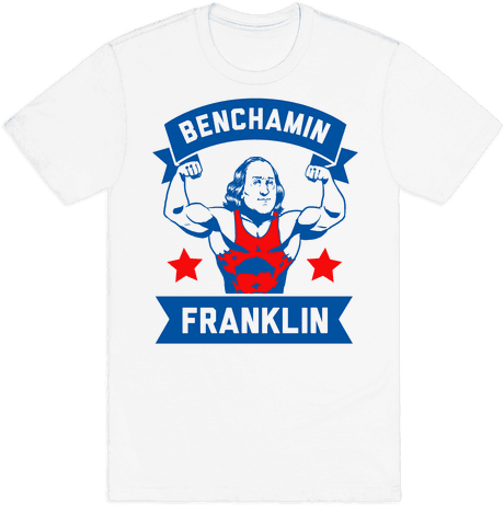 Benchamin Franklin Mens T-shirt - Ben Franklin Shirts (484x484), Png Download