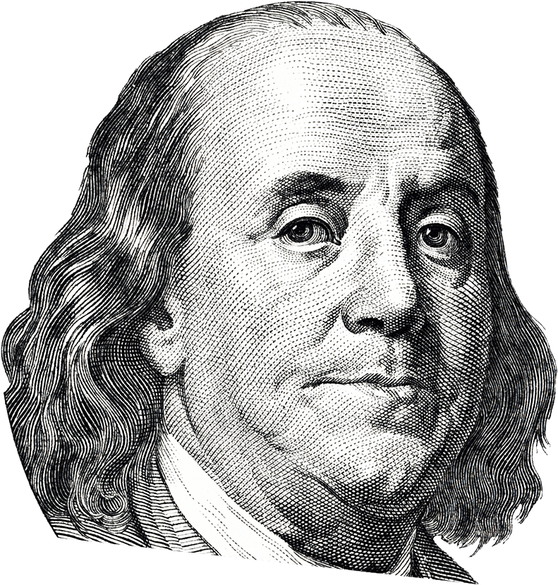 Benjamin Franklin - Benjamin Franklin Illustration (800x836), Png Download