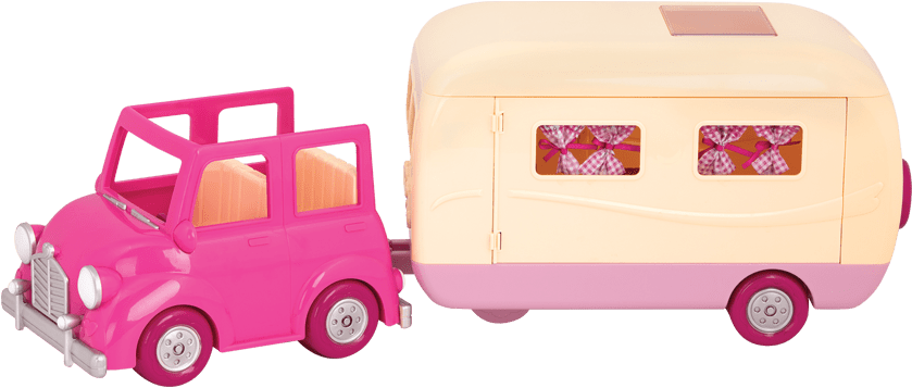 Happy Campertm - Li L Woodzeez Caravan (900x470), Png Download