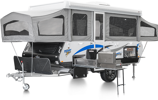 Thunder Series - Black Series Camper Trailers (700x700), Png Download