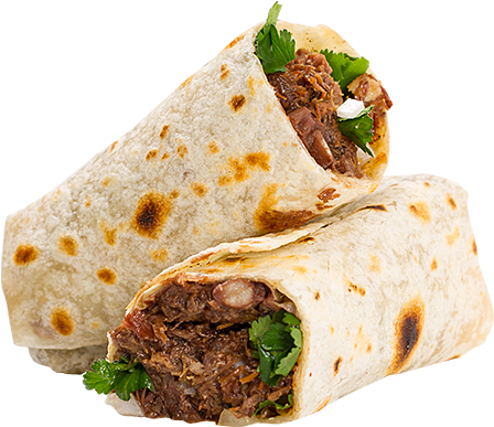 Burrito Barbacoa - Burritos Deshebrada (532x391), Png Download