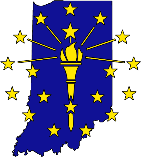 State Of Indiana (510x537), Png Download