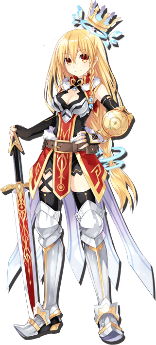 Million Arthur - Hyperdimension Neptunia Arthur (321x707), Png Download