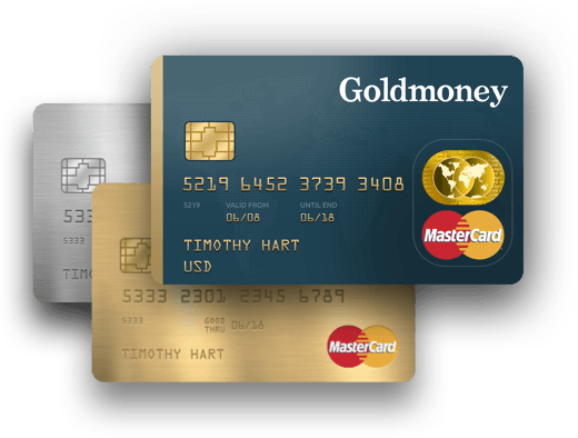 Goldmoneycard - Goldmoney Mastercard (520x394), Png Download