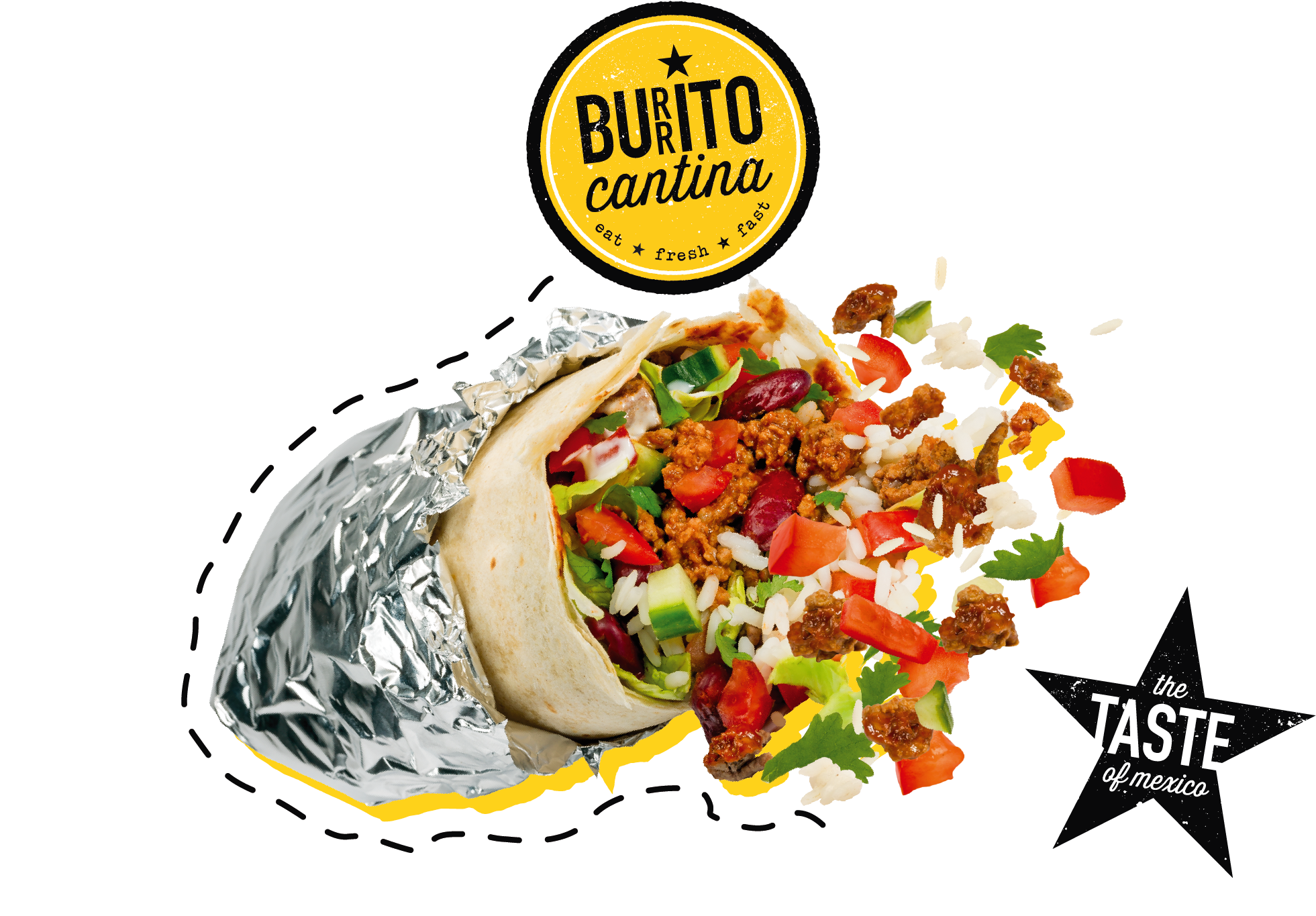 Burrito Cantina Chicken Branding - Burrito (2048x1416), Png Download