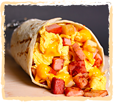 Break - Breakfast Burrito (370x330), Png Download