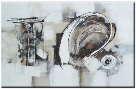 Fushion Modern Abstract Oil Painting On Art Canvas - Painting (498x663), Png Download