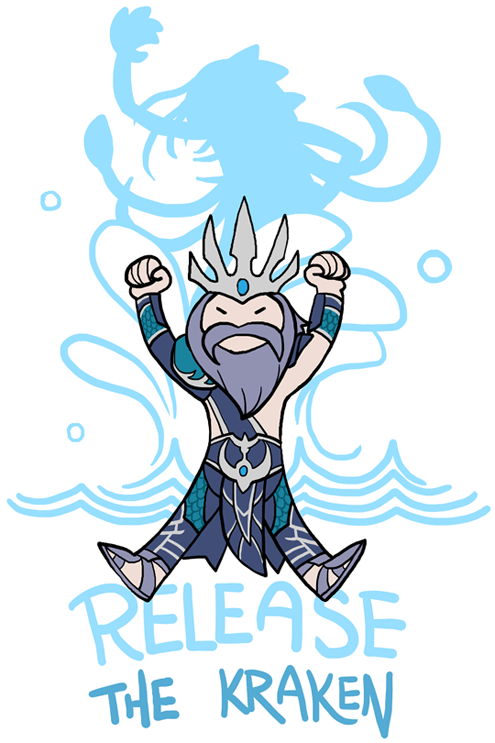 Release The Kraken By Zennore - Kraken (550x761), Png Download