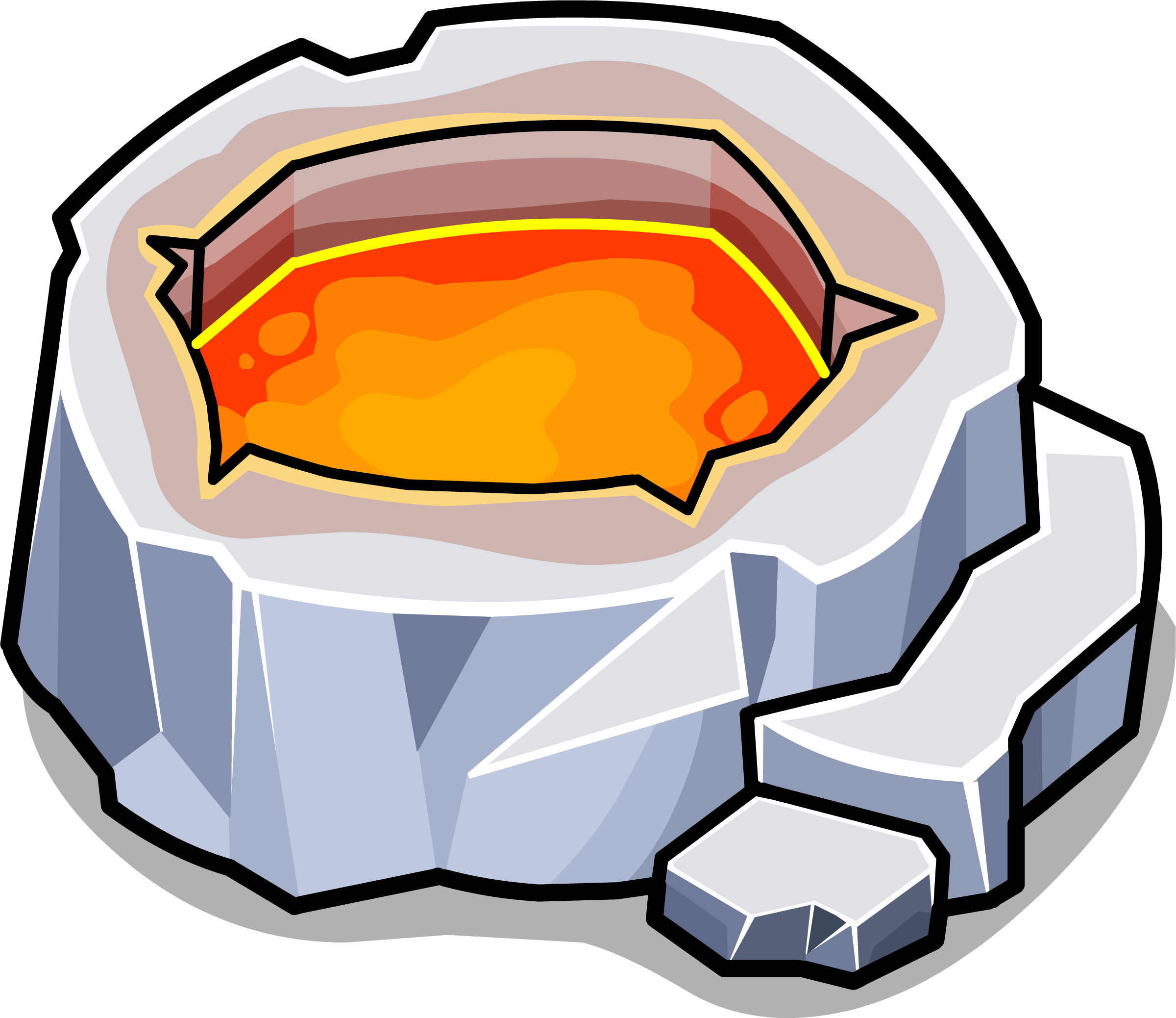 Hot N'cold Crater Sprite 001 (2400x2076), Png Download