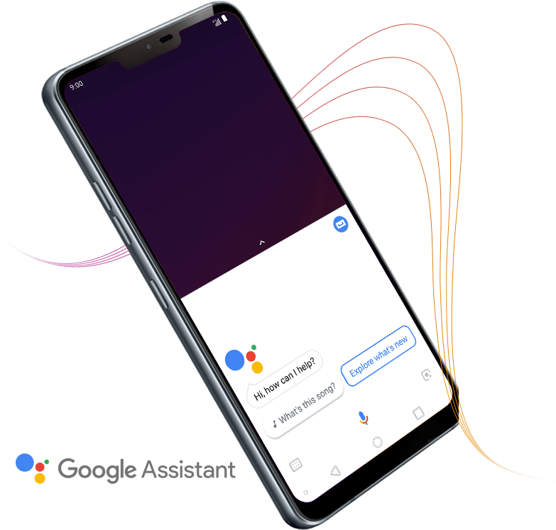 Lg Telefono 3 - Lg G7 Thinq Google Assustant (819x746), Png Download