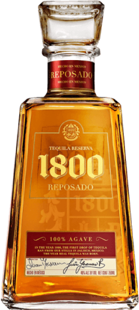 1800 Silver Tequila 750ml (458x655), Png Download