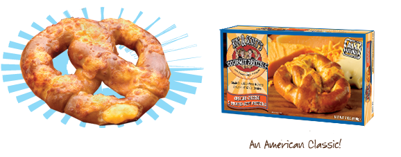 Grilled Cheese - J And J Snack Grilled Cheese Soft Stuffed Pretzel 5 (600x255), Png Download