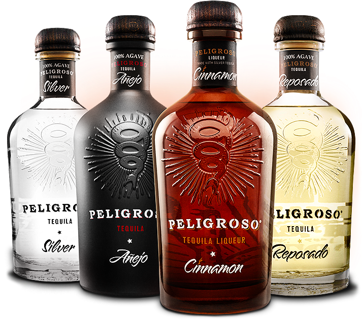 Cinnamon, Silver, Reposado, Añejo Tequila Bottles - Peligroso Silver Tequila - 750 Ml Bottle (712x642), Png Download