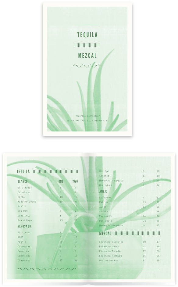 Tequilamenu1 - Agave (624x1008), Png Download