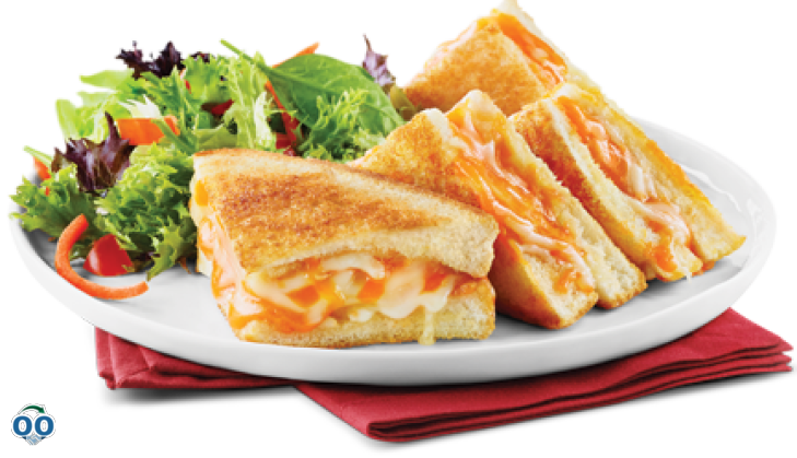 Grilled Cheese - Ham And Cheese Sandwich (729x419), Png Download