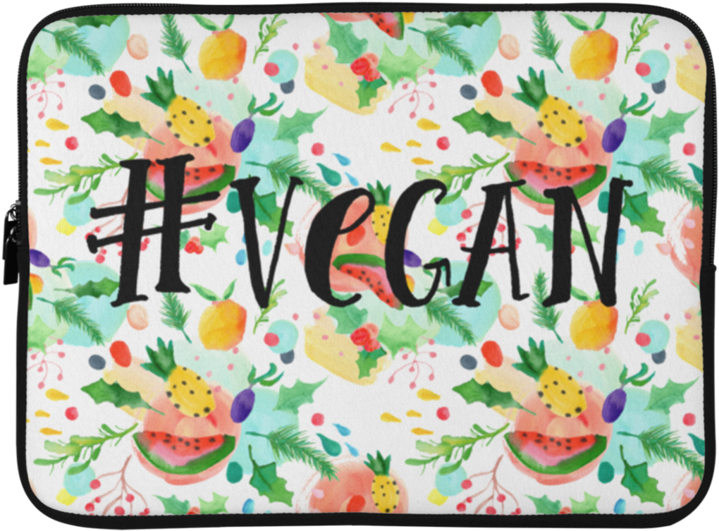 #vegan Fruity Laptop Sleeve - Laptop (1024x1024), Png Download