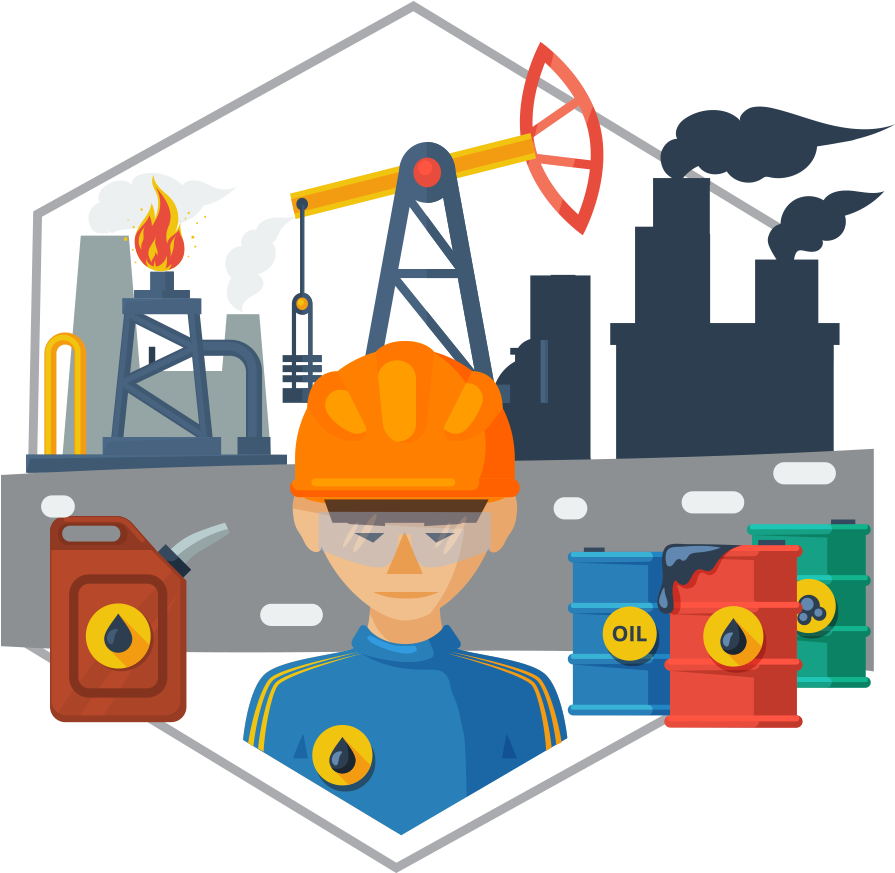 Oil & Gas - Petroleum Engineering Clipart (972x888), Png Download