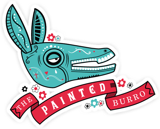 Picture Download El Beasto Awesome The Painted Burro - Modern Mexican Restaurant Logo (515x416), Png Download