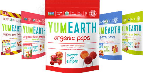 Not A Wholesaler - Yum Earth - Organic Gluten-free Pops - 20 Lollipops (514x279), Png Download