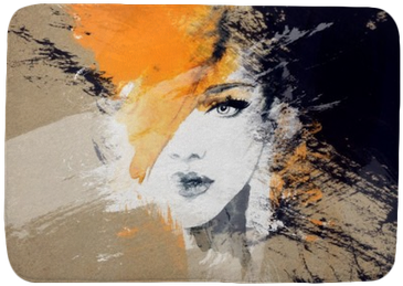 Woman Portrait - Obraz Czarno Biały Na Płótnie (400x400), Png Download