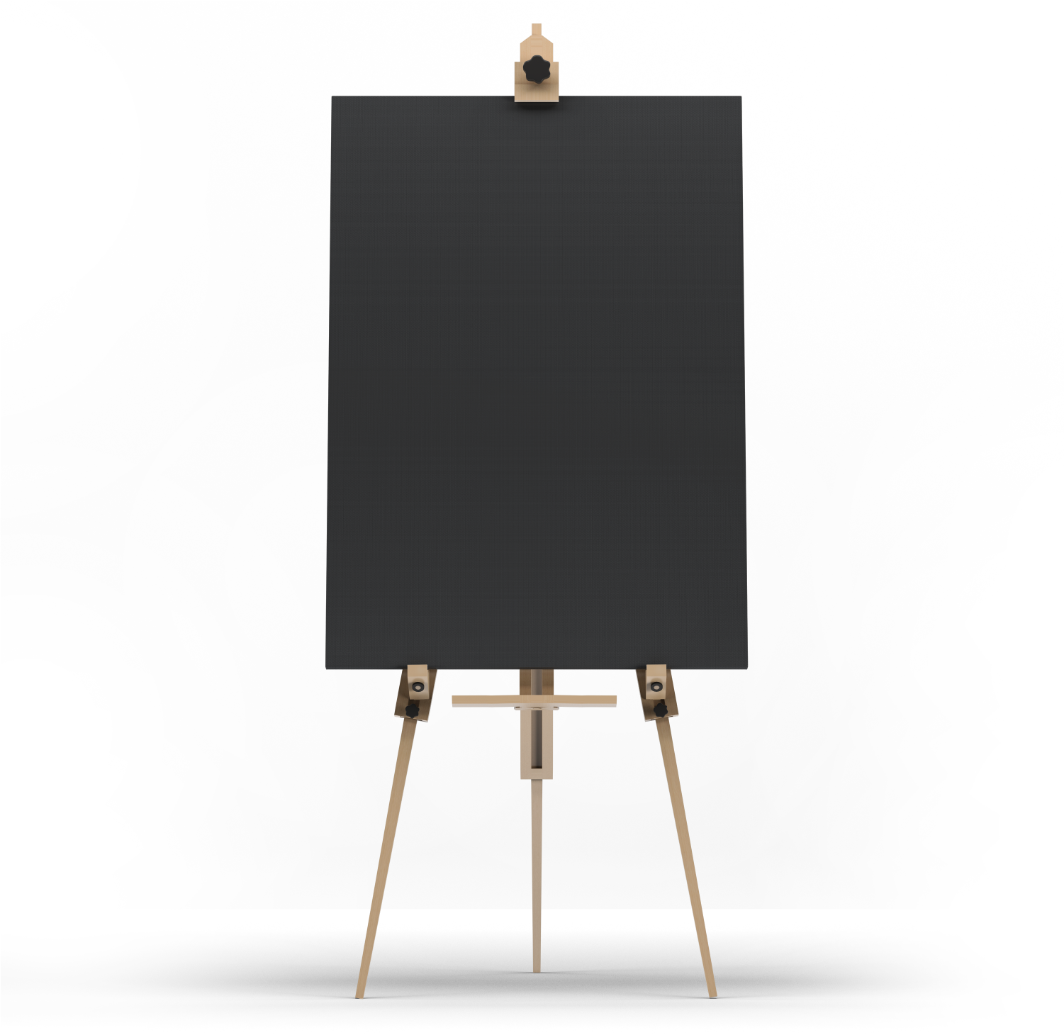 1 Art Easel Black Canvas Portrait - Canvas (1500x1500), Png Download
