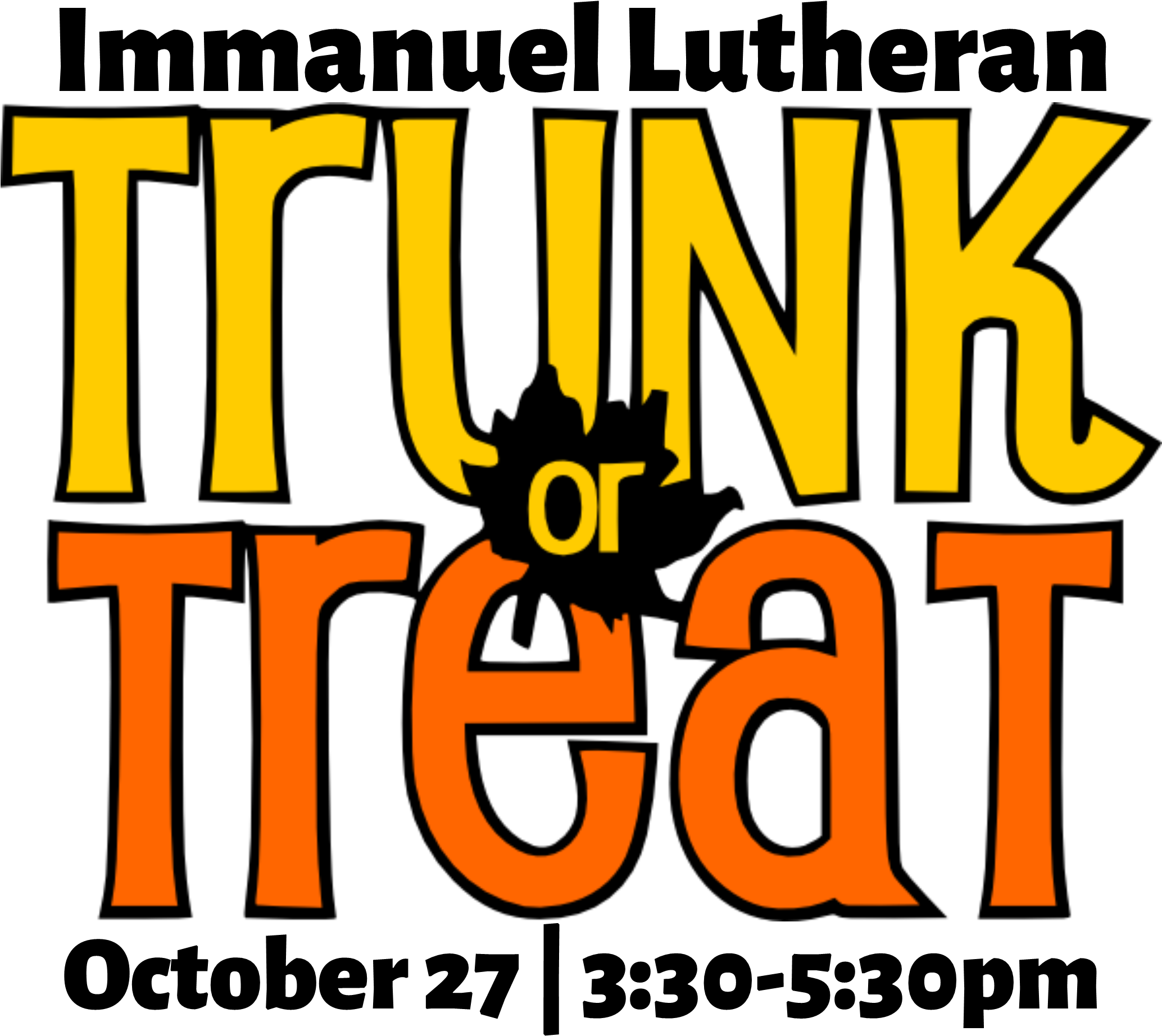 Trunk Or Treat Registration Now Open - Halloween Trunk Or Treat Clip Art (2070x1936), Png Download