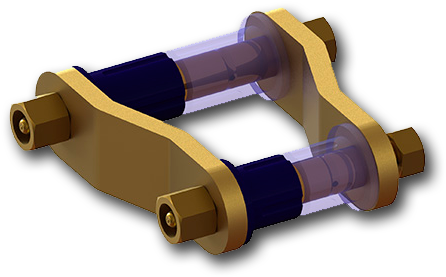 New Superpro Greasable Shackle & Pin Kits - Shackle (600x307), Png Download