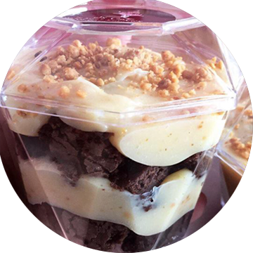 Brownies Clipart Brownie Sundae - De Brownies No Pote (360x360), Png Download