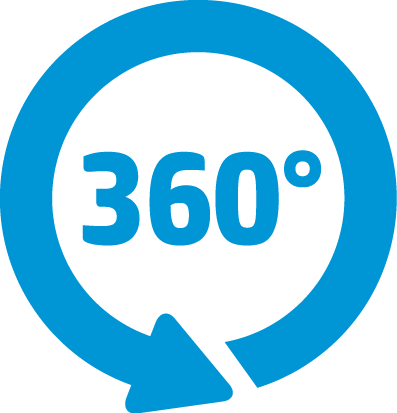 360 Degree Logo Png (397x413), Png Download