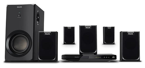1 Dvd Home Theater Systems Htd2520 Offering By - Philips Htd2520 Home Theater System (494x435), Png Download