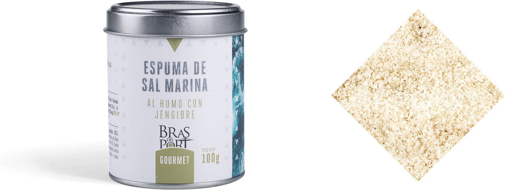 Bote De Espuma Humo Y Jengibre De 100g Con Textura - Foam (1904x706), Png Download