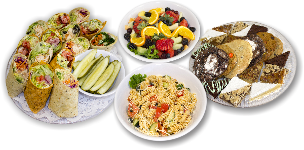 Wrap Sandwich Buffet - Buffet Png (600x296), Png Download