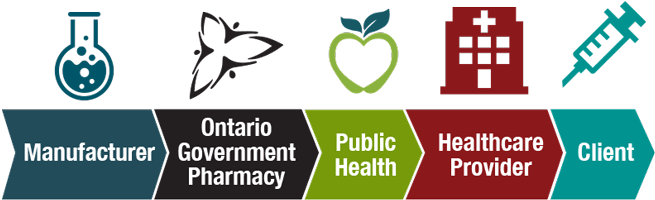 Diagram Of The Cold Chain, Starting With Manufacturer, - Cold Chain Png (700x254), Png Download